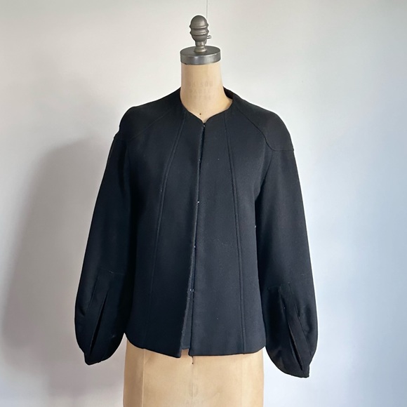 Nicole Farhi Black Wool Jacked - Size S - Picture 2 of 7